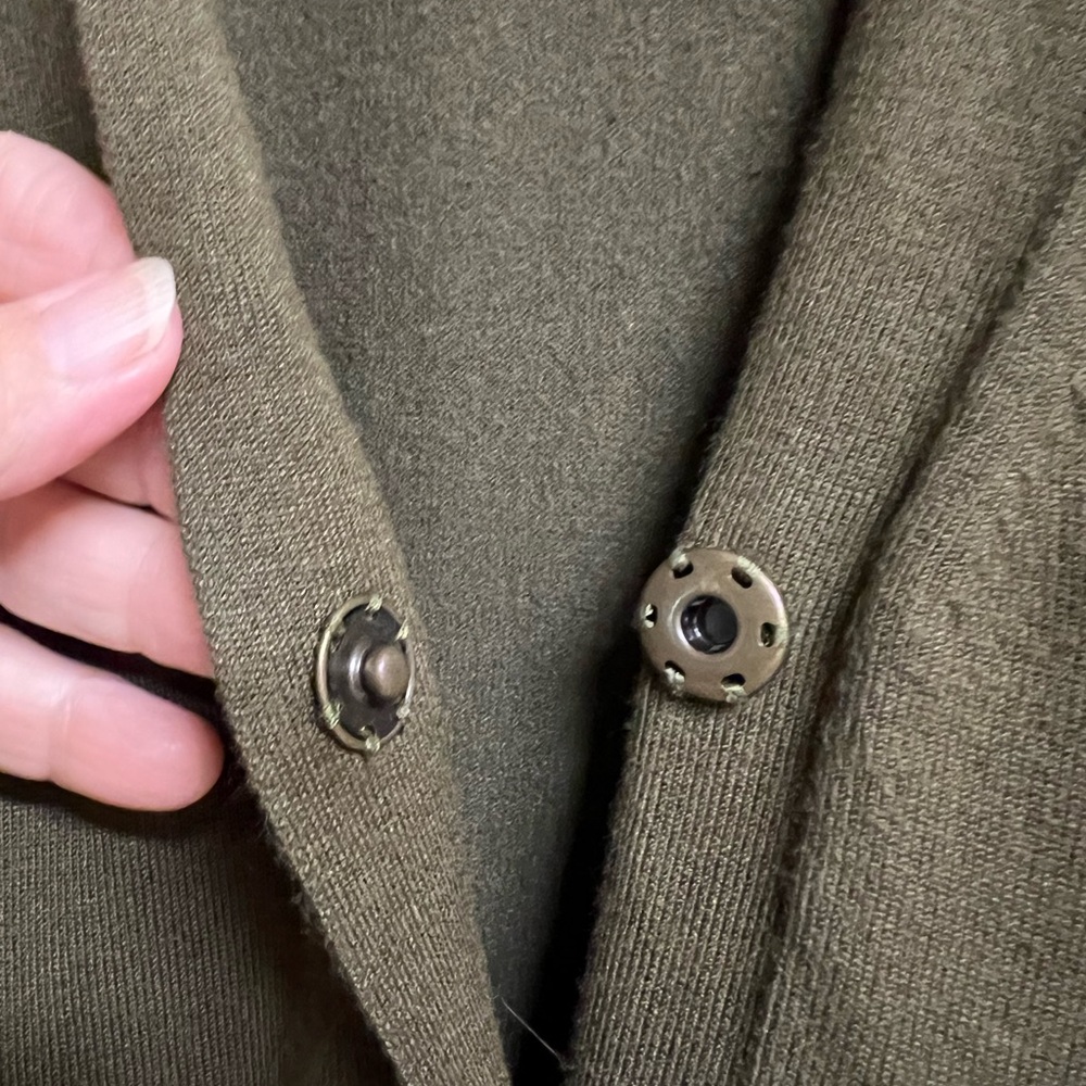 Michael Kors Olive Green Cardigan Sweater - Picture 7 of 14